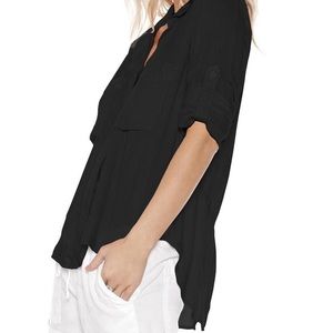 Split back button down